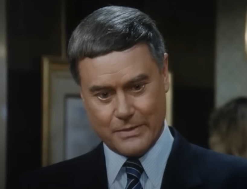 A visually captivating still taken from a pivotal moment in the television series Dallas (1978-1991)