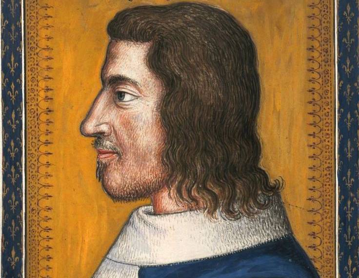 John II of France in white and blue