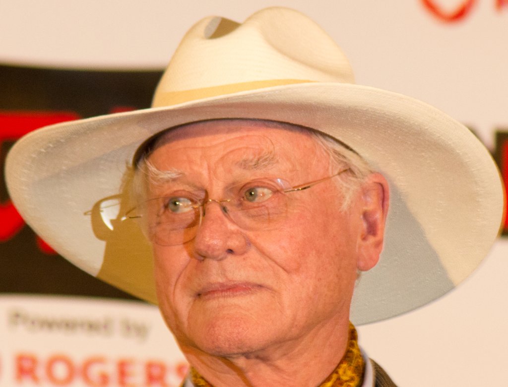 Portrait Photo of American film and television actor Larry Hagman