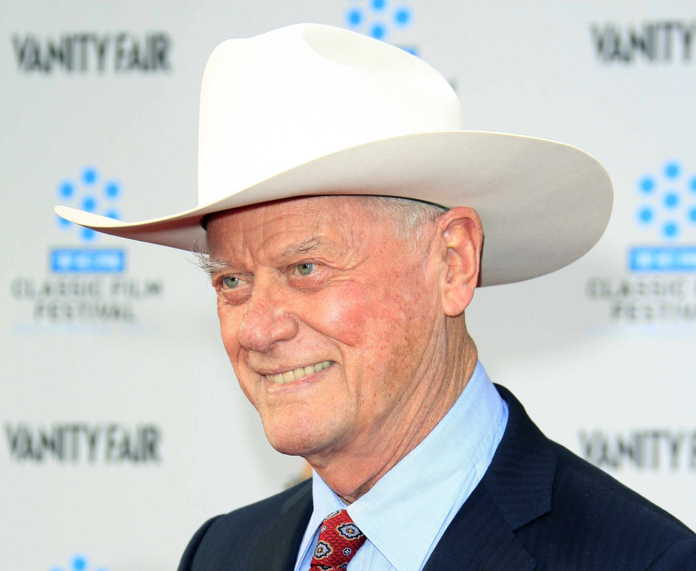 Larry Hagman arrives at the TCM 40th Anniversary of