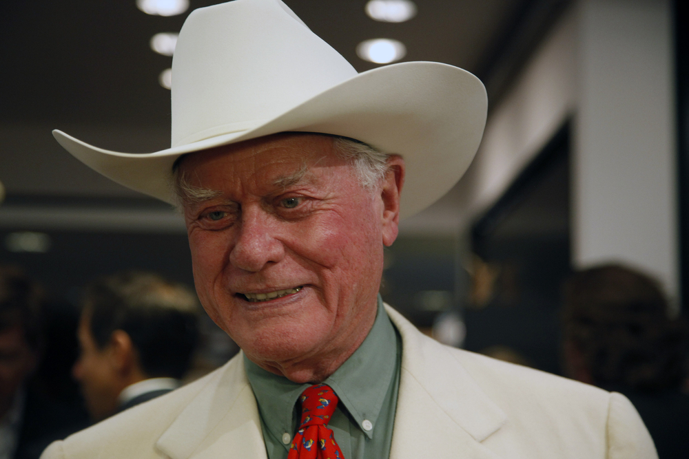 Larry Hagman at the opening party of the Larry Hagman Collection
