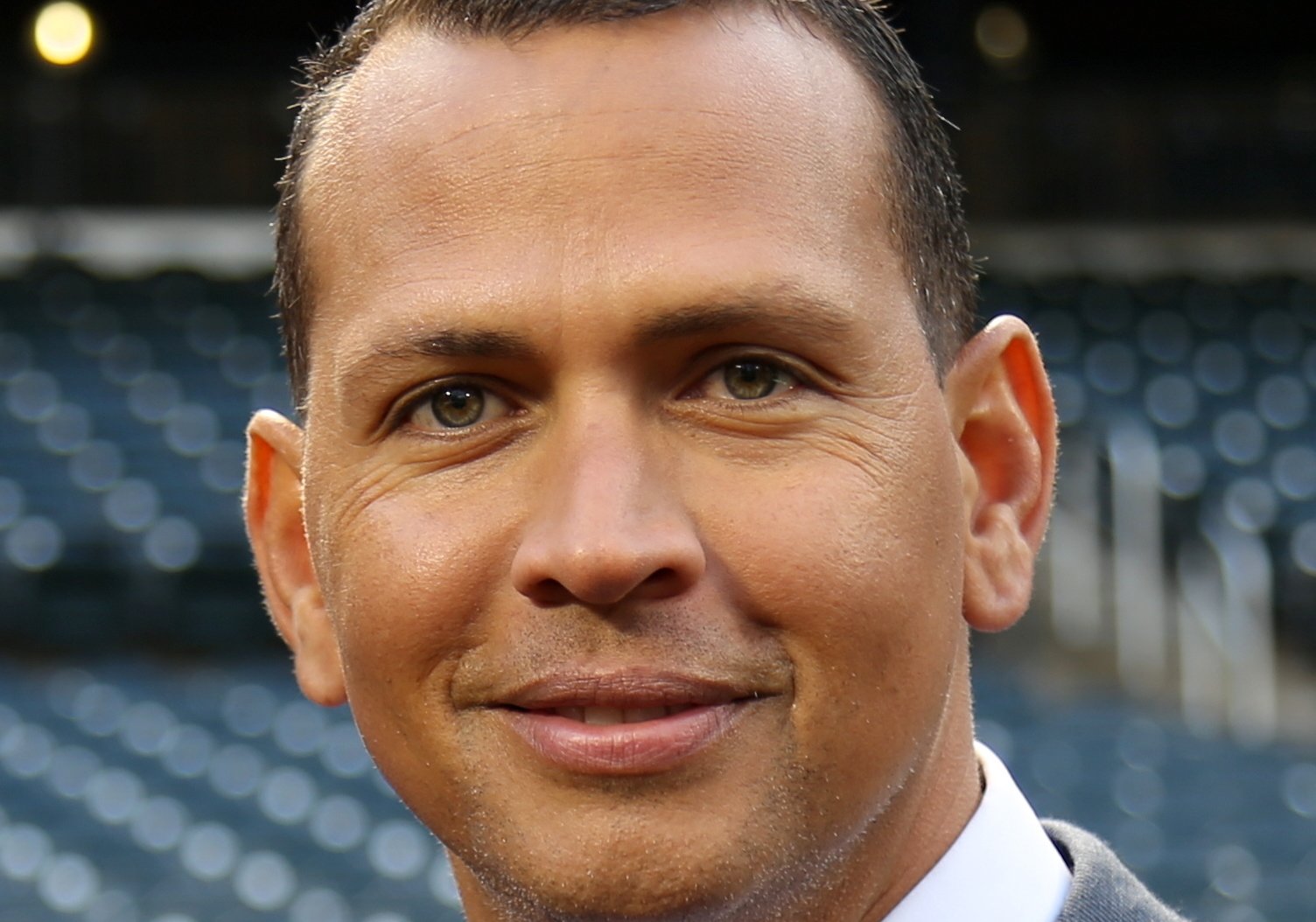 Alex Rodriguez smiling at the camera