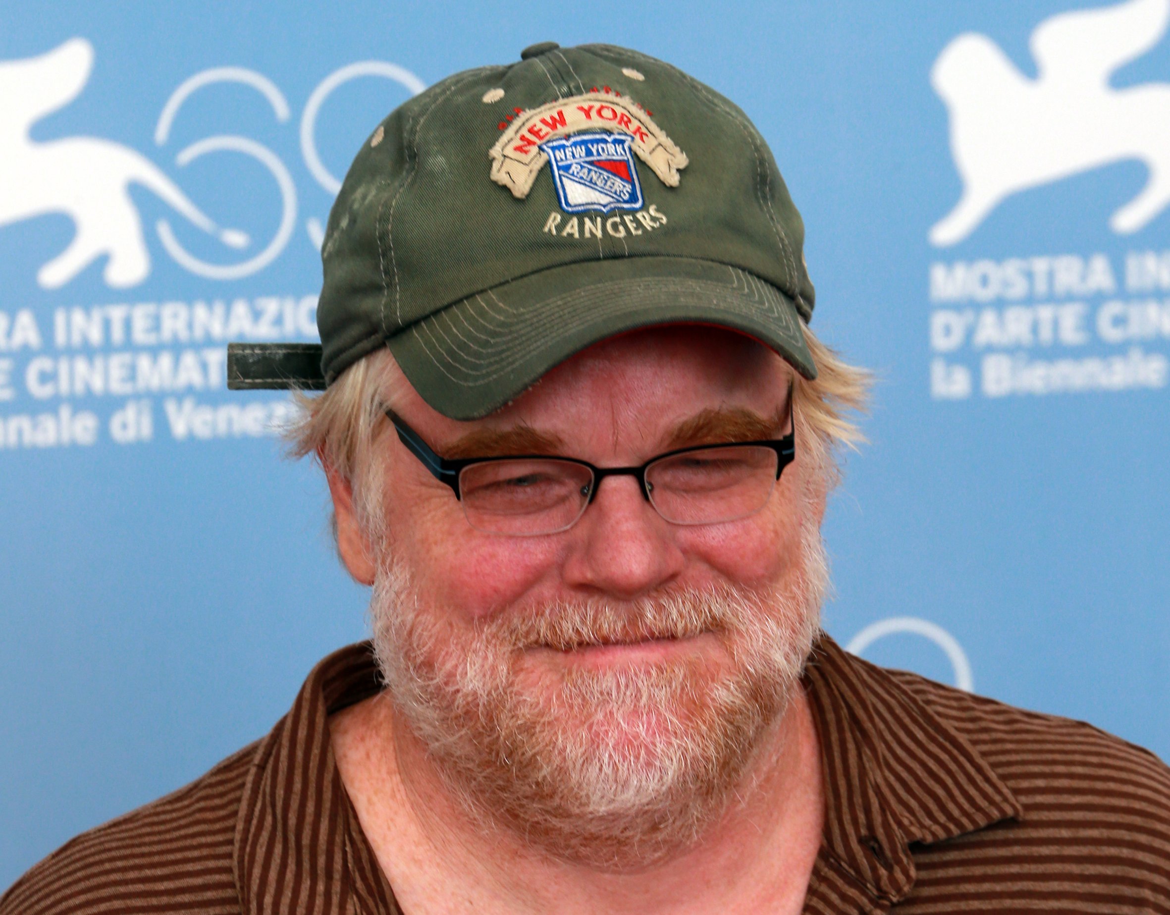 Closeup of actor Philip Seymour Hoffman