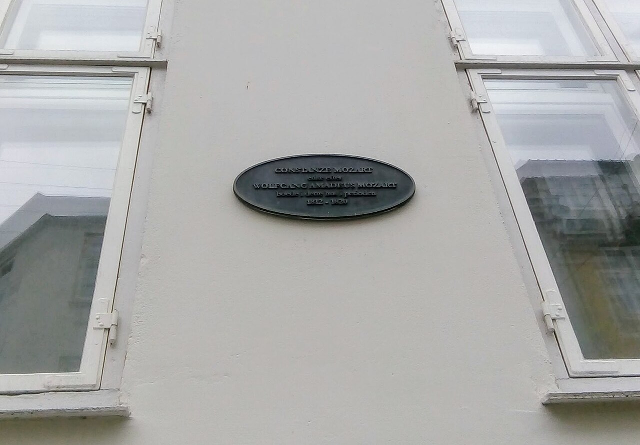 Constanze Mozart Plaque