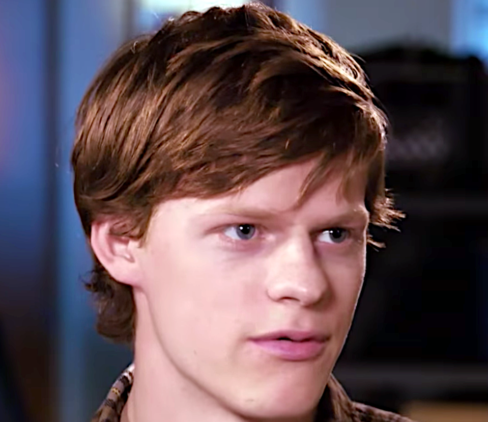 Portrait Photo of American actor Lucas Hedges looking to the right