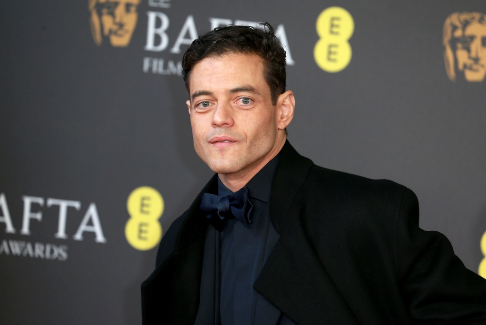 Rami Malek attend the 2024 EE BAFTA Film Awards at The Royal Festival Hall in London, England.