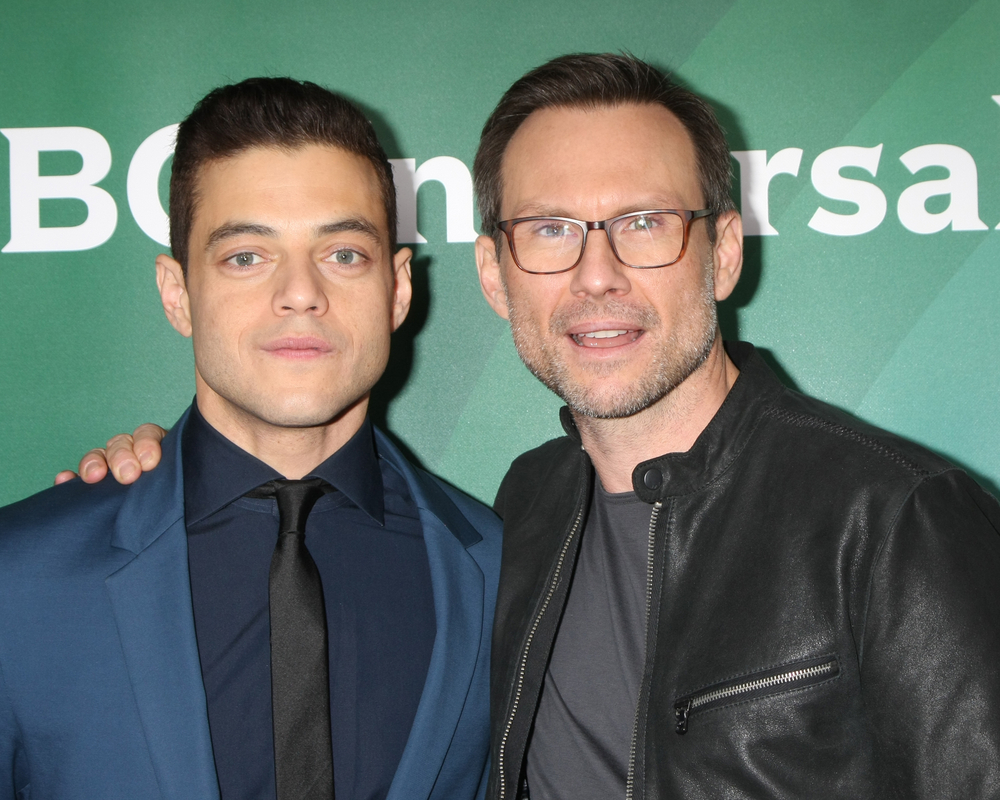 Rami Malek, Christian Slater at the NBCUniversal Cable TCA Press Day