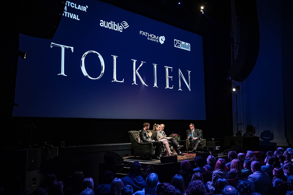 People discussing on stage