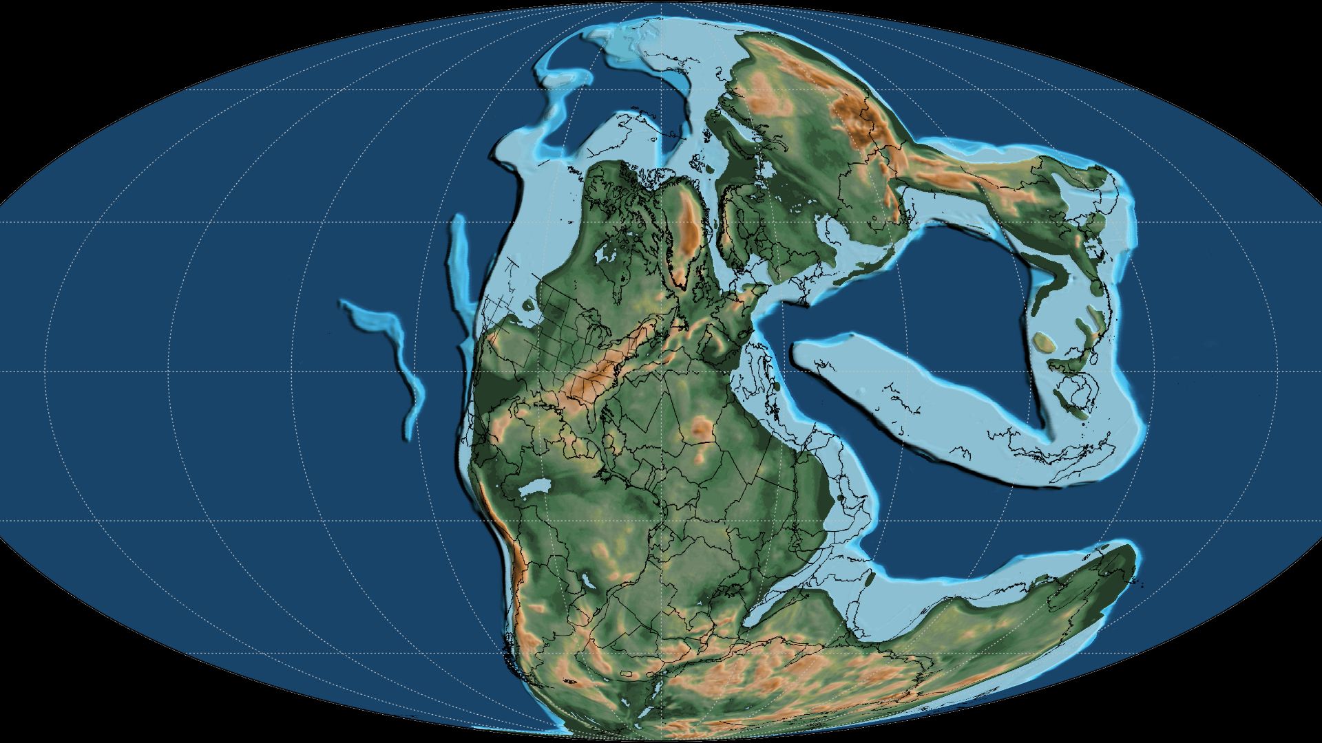 File:Mollweide Paleographic Map of Earth, 250 Ma (Olenekian Age).png