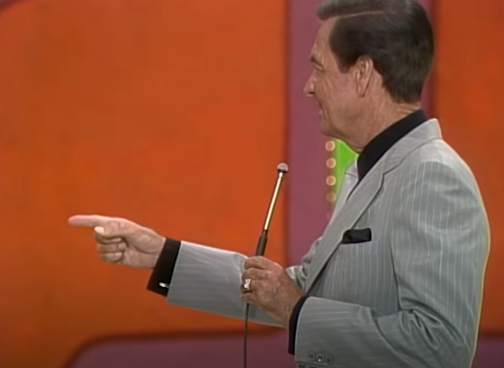 Screenshot of Bob Barker from - The Price Is Right with Bob Barker FULL EPISODE September 13, 1982, 9/13/82, #4581D