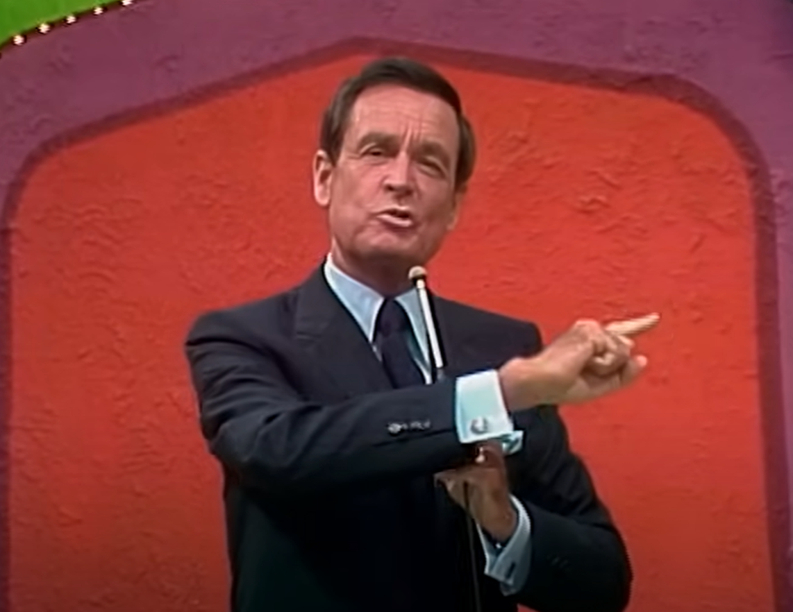 Screenshot of Bob Barker from - The Price Is Right with Bob Barker FULL EPISODE September 13, 1982, 9/13/82, #4581D