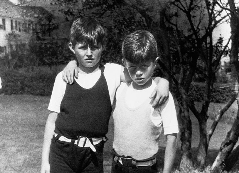 A young Joe Kennedy Jr. and John F. Kennedy