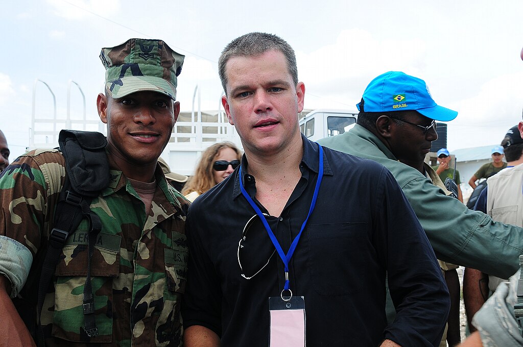 Matt Damon In Haiti 2009