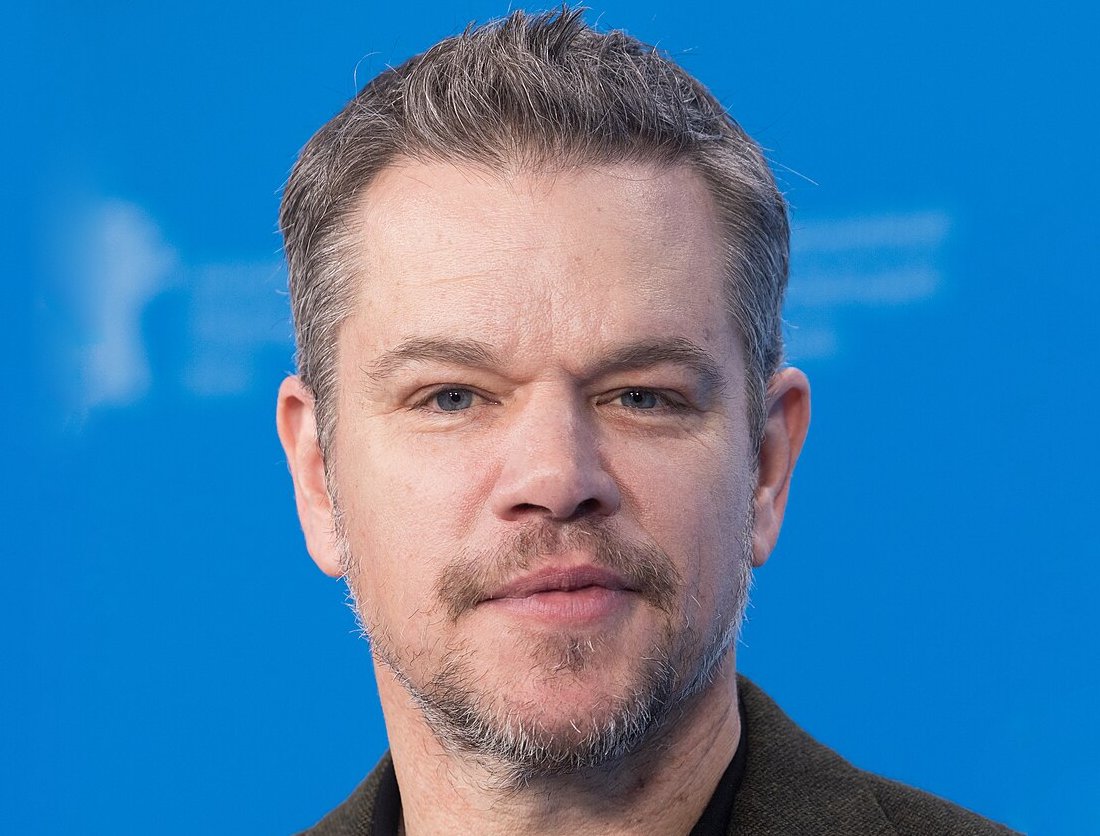 Actor Matt Damon closeup photo