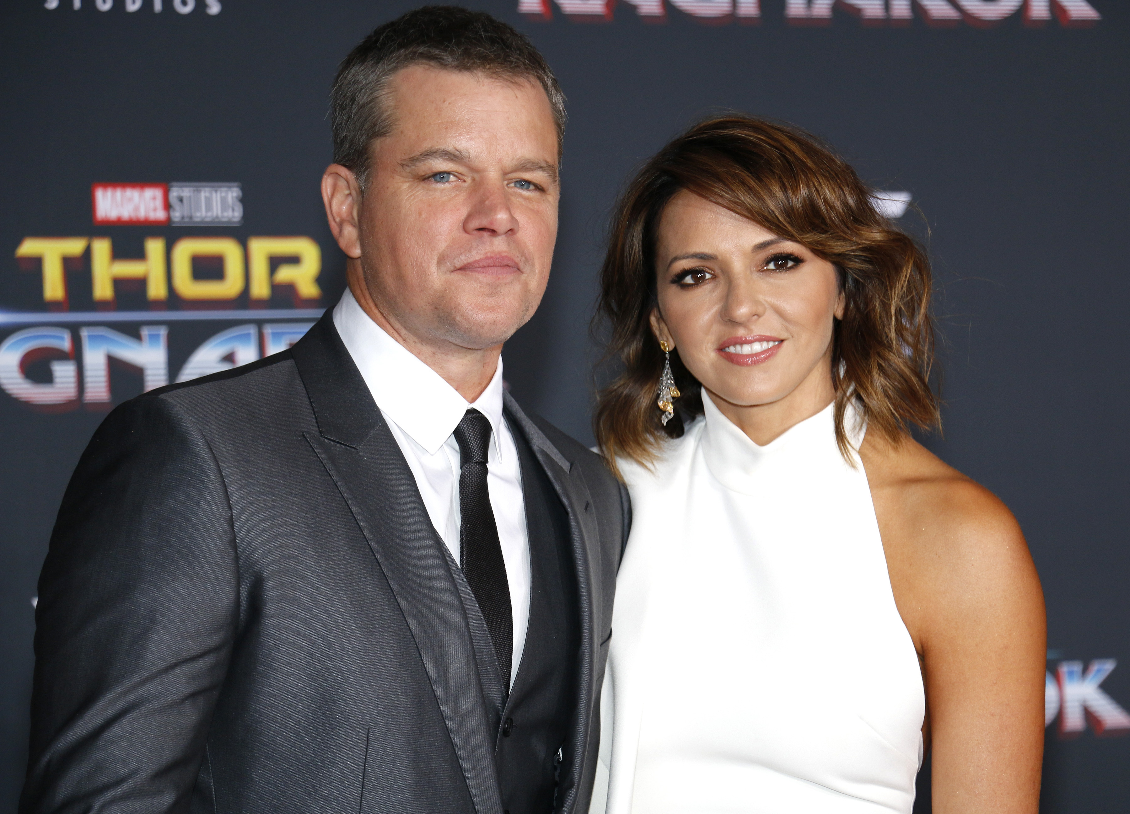 Matt Damon and Luciana Barroso