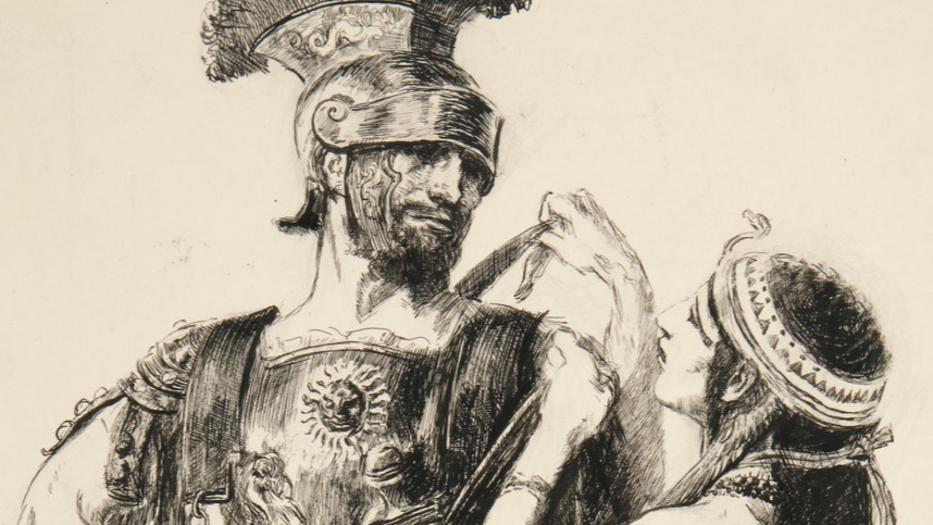 File:Edwin Austin Abbey Cleopatra Sooth, la, I’ll Help Thus it must be Act IV, Scene IV, Antony and Cleopatra 1909.jpg