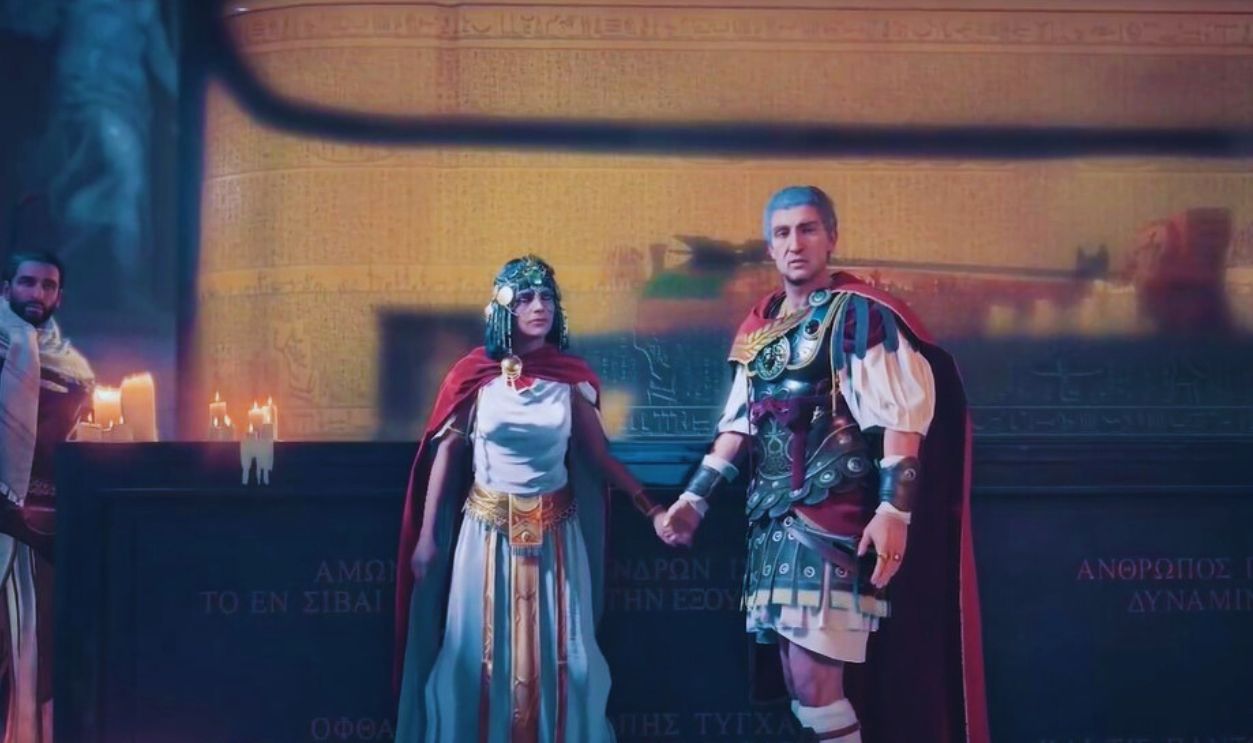 Julius Caesar and Cleopatra 