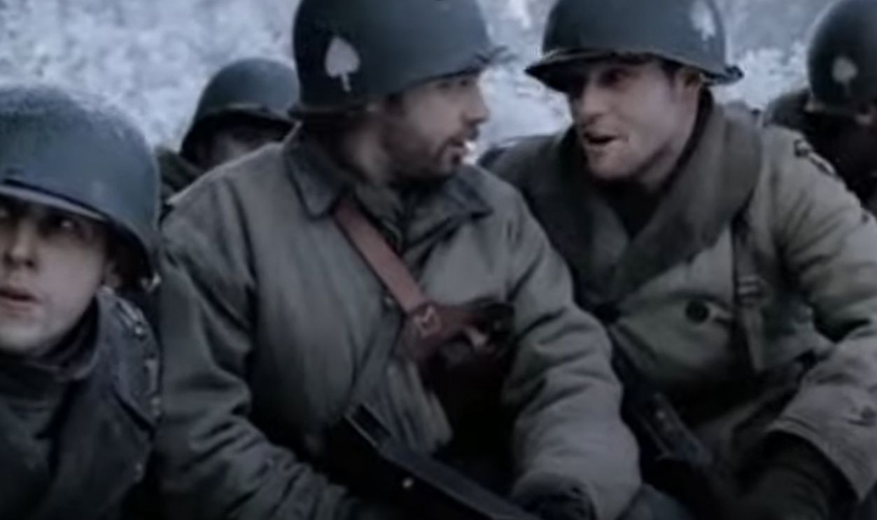 Band of brothers, attack on foy, bastogne. Capt winter relieves lieutenant dike from command