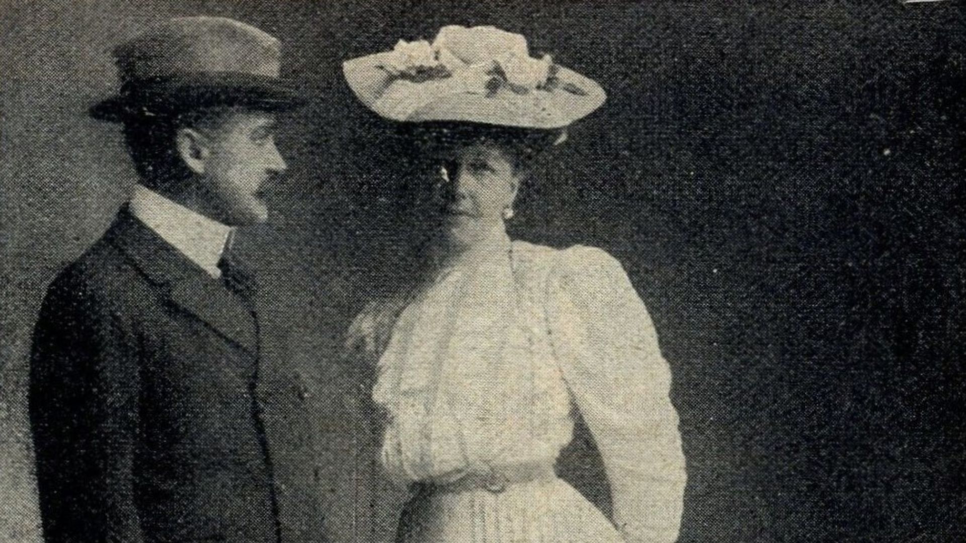 File:Graf Elemér Lónyay und Gattin Stephanie auf Schloss Oroszvar, 1906.jpg