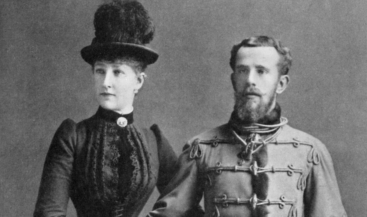 Gettyimages - 588182680, Crown Prince Rudolf of Austria with his Crown Prince Rudolf of Austria with his wife Stéphanie of Belgium. Archduke Rudolf (Crown Prince of Austria, Hungary and Bohemia): 21 August 1858 - 30 January 1889. Crown Princess Stéphanie: 21 May 1864 - 23 August 1945.