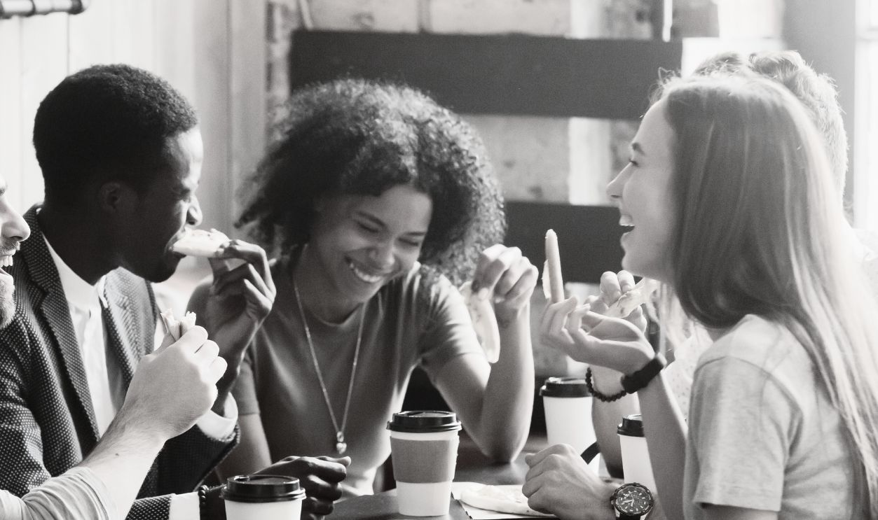 Students in coffeehouse