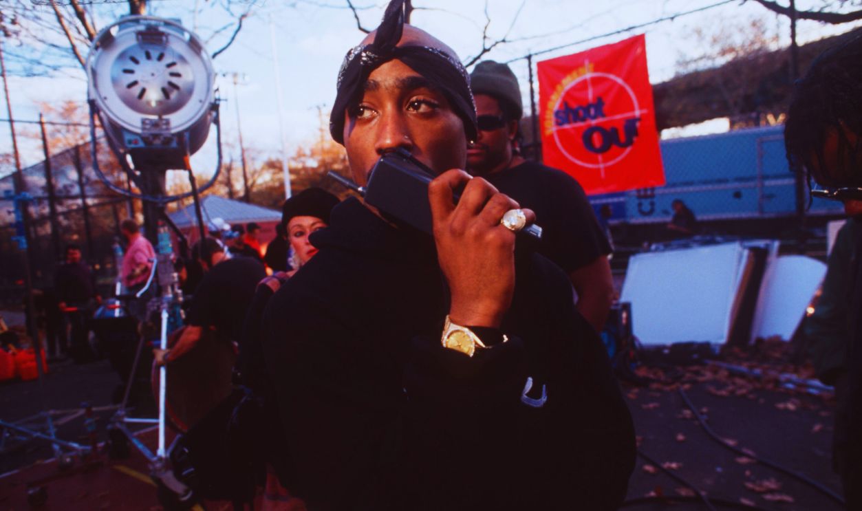 Gettyimages - 534986352, File Photo - Tupac Shakur American rapper Tupac Shakur on the set of