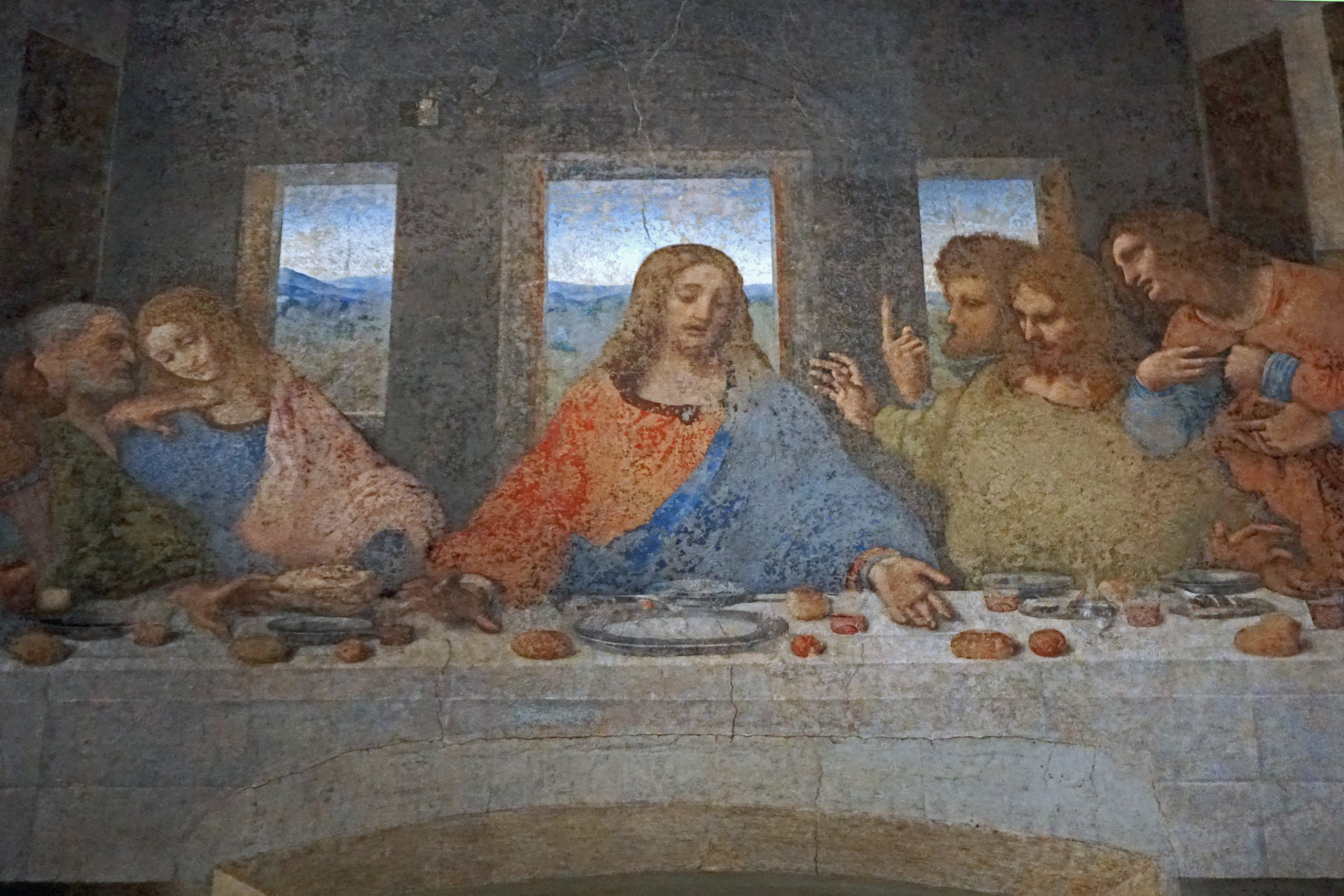 File:Da Vinci Code V shape Last Supper Milan 04 2024 7042.jpg