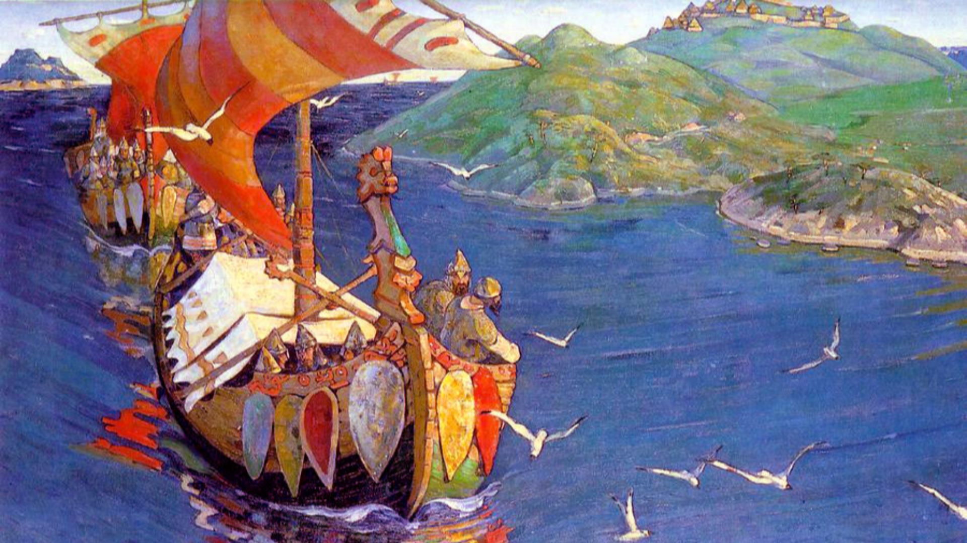 File:Nicholas Roerich, Guests from Overseas (corrected colour).jpg