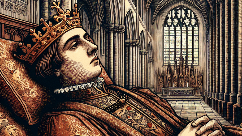 French King in Death bed