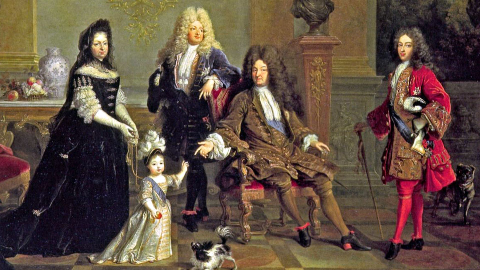 File:Louis XIV of France and his family attributed to Nicolas de Largillière.jpg