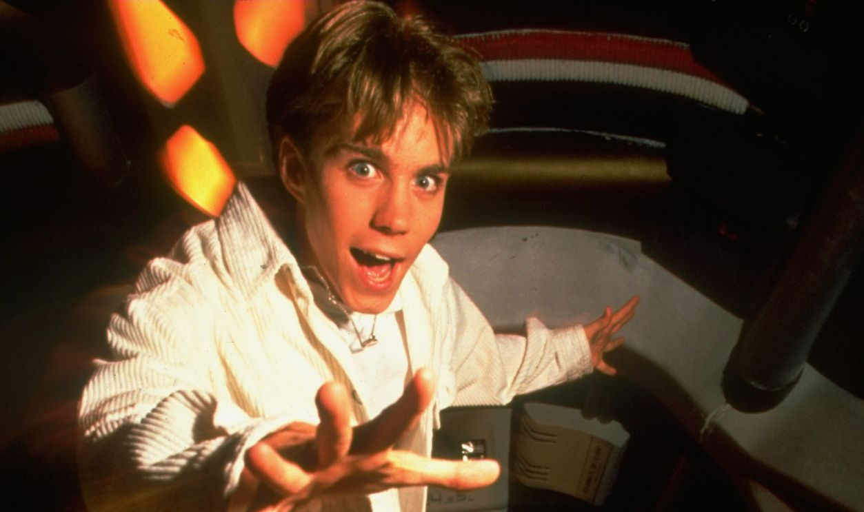 Gettyimages - 	50436264, Jonathan Brandis Actor Jonathan Brandis romping on the set of NBC's TV show Seaquest. 