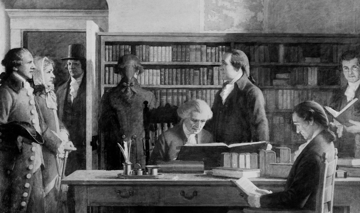 Gettyimages - 1140407135, Benjamin Franklin Opening First Subscription Library, Philadelphia, Pennsylvania, Painting Charles E. Mills Benjamin Franklin Opening First Subscription Library, Philadelphia, Pennsylvania, Painting Charles E. Mills.