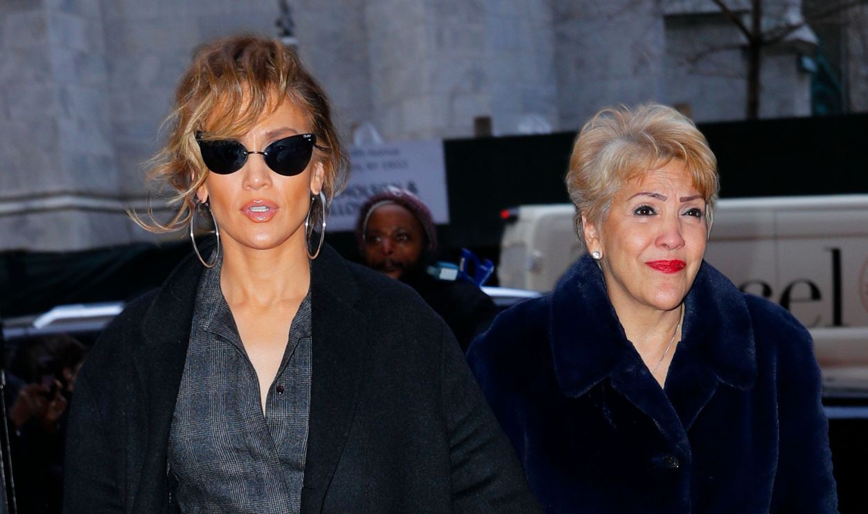 NEW YORK, NY - DECEMBER 12: Jennifer Lopez and mom Guadalupe Rodriguez out and about on Guadalupe's birthday on December 12, 2018 in New York City.