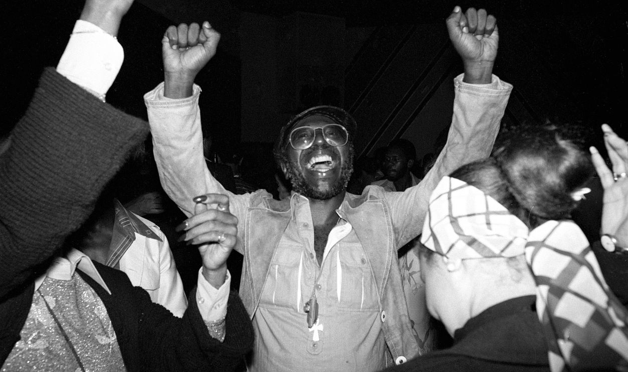   Gettyimages - 90419033, Curtis Mayfield At Studio 54 NEW YORK: Curtis Mayfield posed inside Studio 54 Club in New York in 1977 