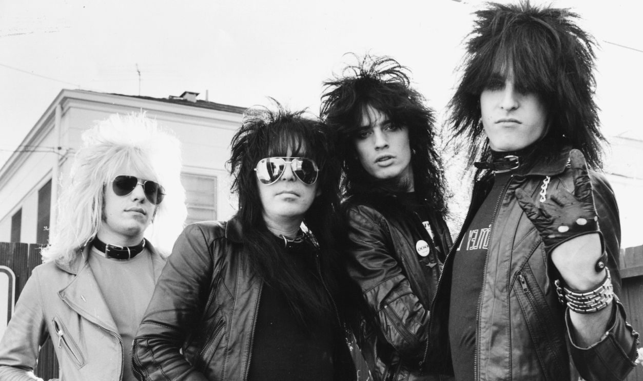 Gettyimages - 1836188186, Motley Crue Portrait Session Heavy metal group Motley Crue (L-R Vince Neil, Mick Mars Tommy Lee and Nikki Sixx) pose for a portrait in December 1981 in West Hollywood, California.