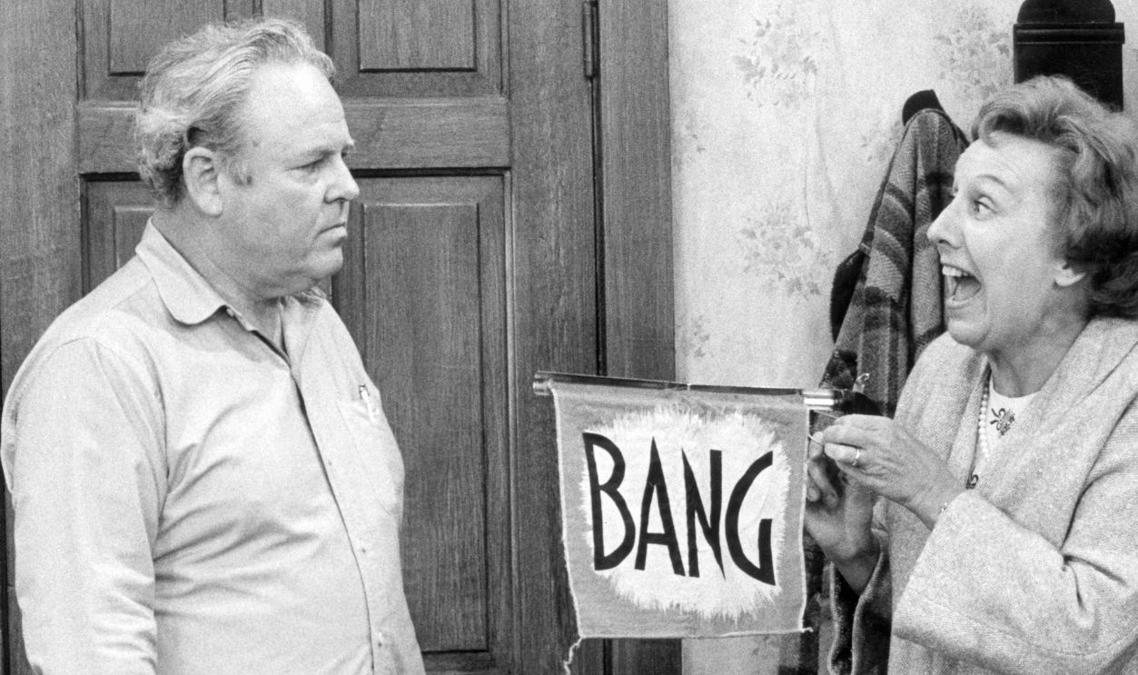 Edith Bunker Shoots Gag Gun At Archie