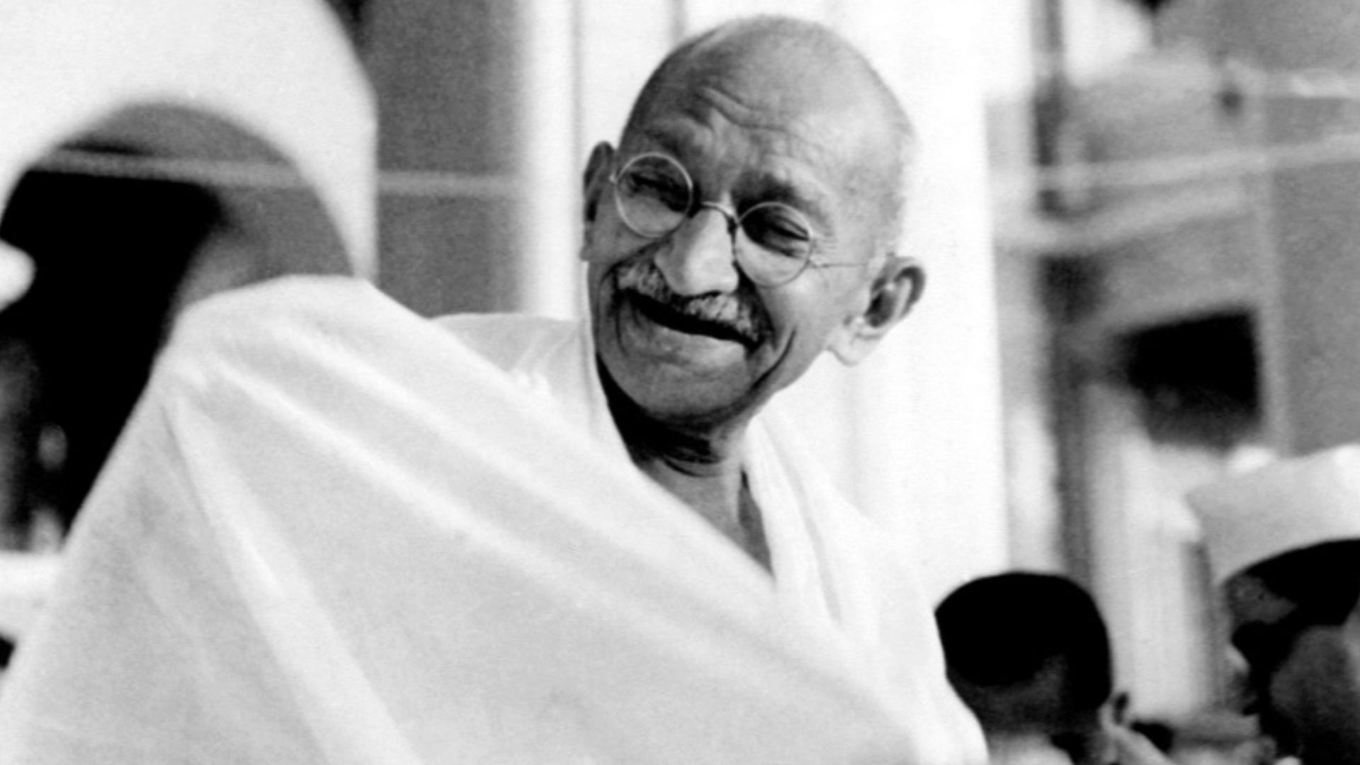 File:Mahatma Gandhi laughing.jpeg