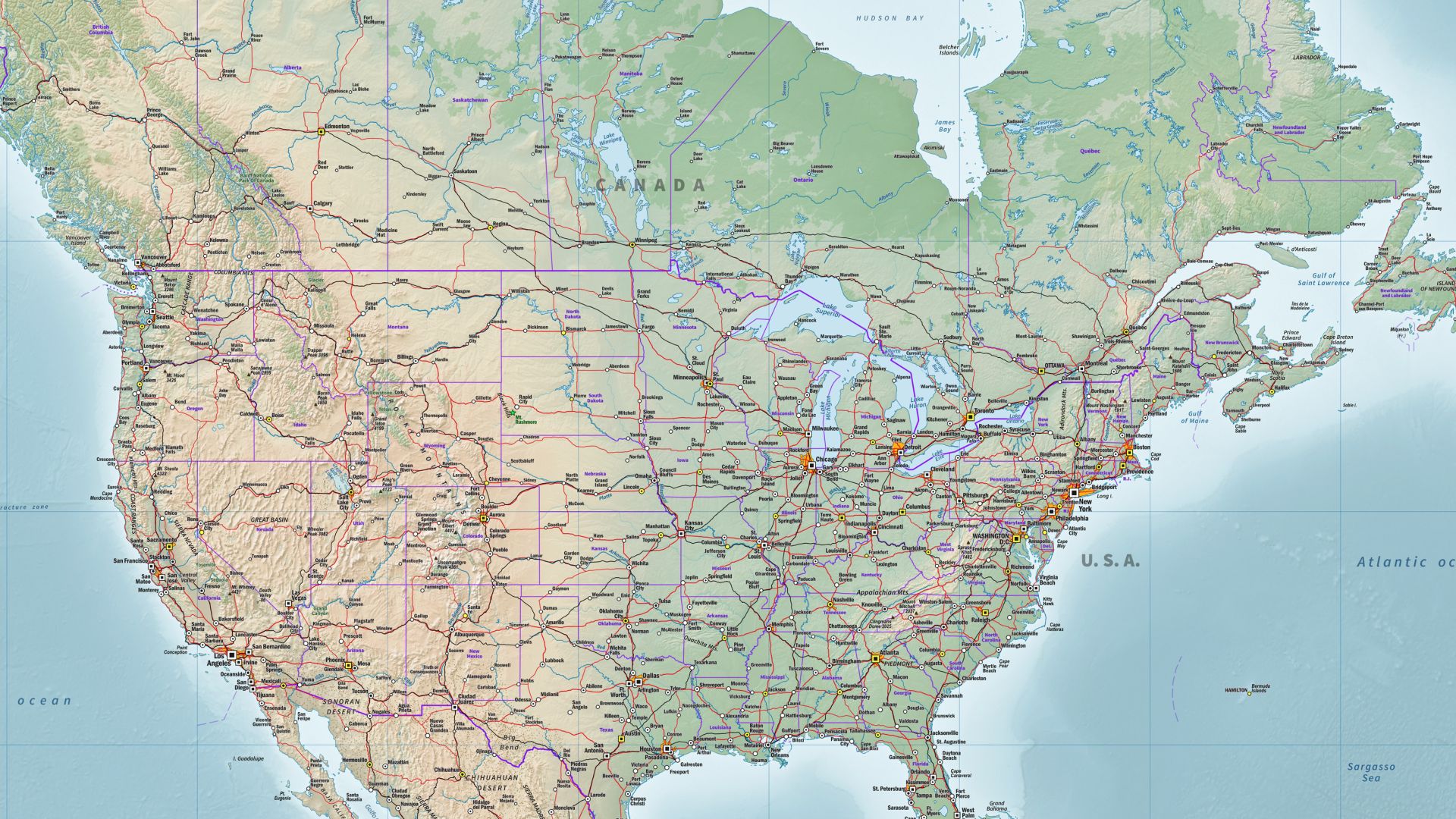 File:Map of populous North America (physical, political, population).jpg