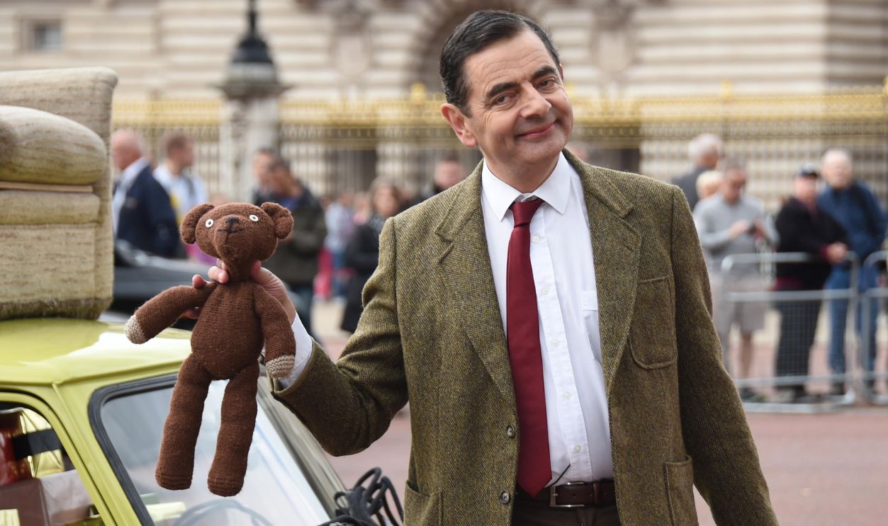 British comedy icon Mr. Bean heads to Buckingham Palace to celebrate 25 years, the release of Mr. Bean 25th Anniversary DVD Boxset, and new animated episodes on Boomerang at The Mall on September 4, 2015 in London, England.