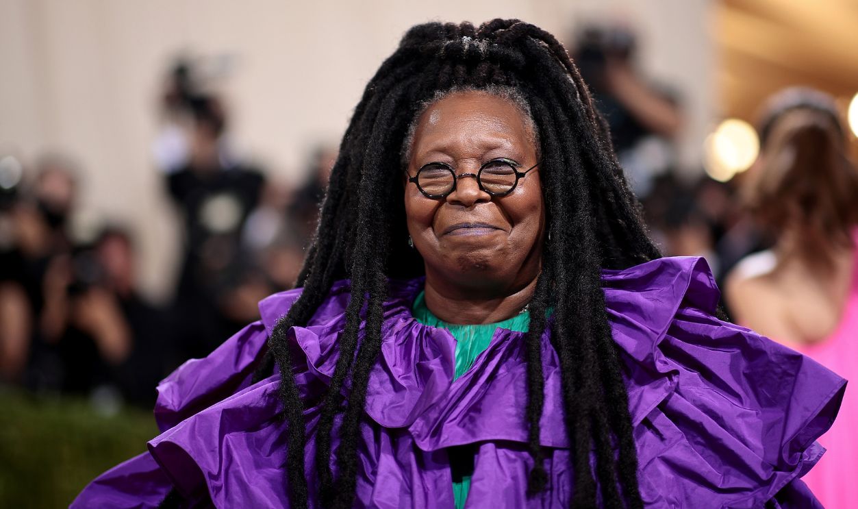 Whoopi Goldberg attends The 2021 Met Gala Celebrating In America: A Lexicon Of Fashion at Metropolitan Museum of Art on September 13, 2021 in New York City.