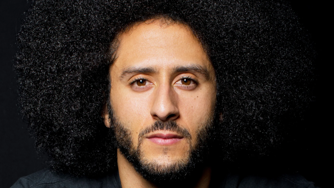 Portrait Photo of Colin Kaepernick in dark outfit