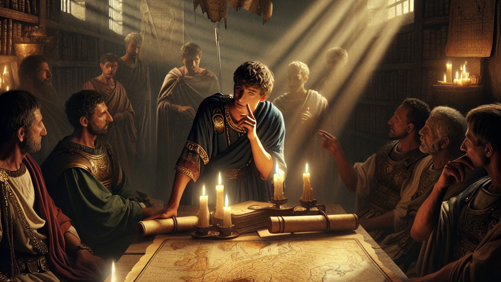 Young man conspiring 