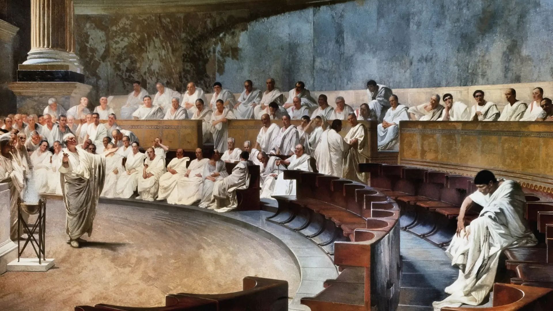 File:Cicero Denounces Catiline in the Roman Senate by Cesare Maccari.png