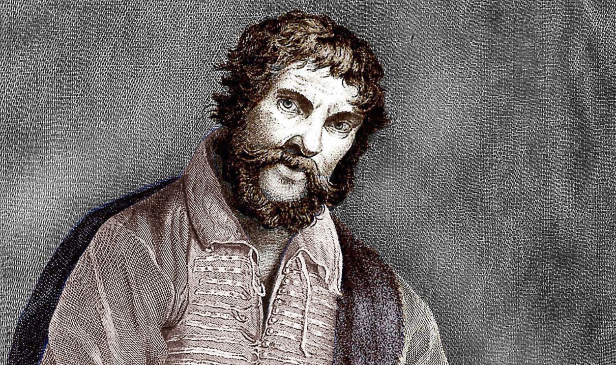 Michel de Nostredame, aka Nostradamus (1503-1566) french astrologer and doctor, engraving, colorized document