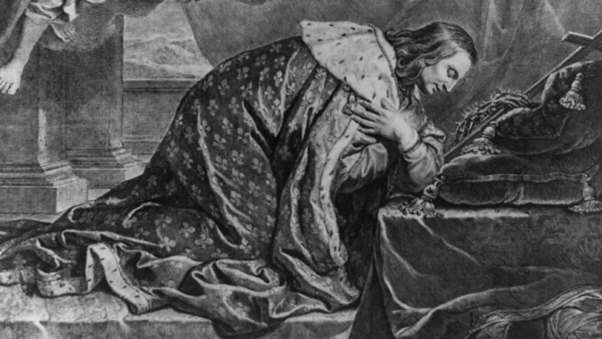 File:King Louis IX of France, full length portrait, kneeling, Prayer of Louis XI LCCN2017657389.jpg