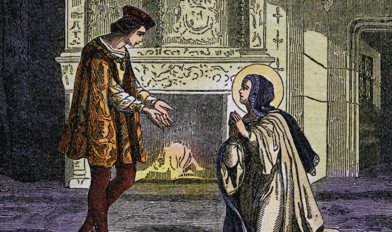 Gettyimages - 695888615, Saint Joan of Valois (April 23, 1464 - February 4, 1505) daughter of Louis XI and Charlotte of Savoy, as well as the first wife of Louis XII, who she got the marriage annulled in 1498 thus freed from the commitments of her rank, she could fully follow her vocation and founded the Order of the Virgin Mary. Proclaimed a saint by Pope Pius XII in 1950, commemorating February 4th. Colored engraving from Diodore Rahoult, Italy 1886