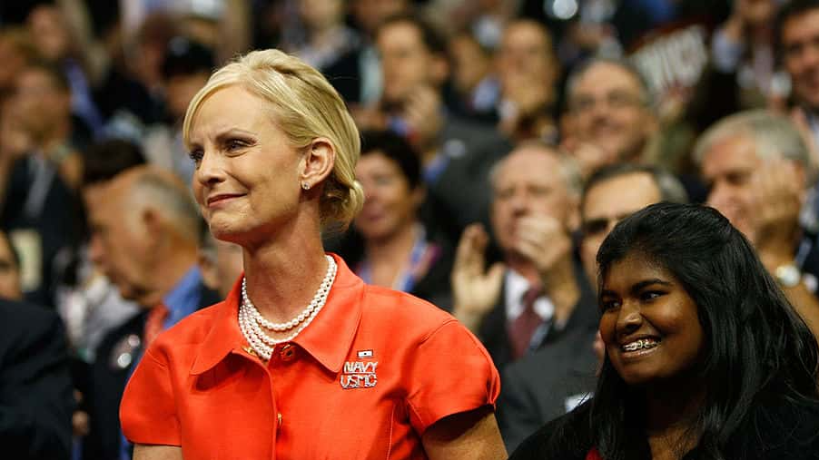 ST. PAUL, MN - SEPTEMBER 02: (L to R) Roberta McCain, mother of presumptive Republican presidential nominee U.S. Sen. John McCain (R-AZ), his wife Cindy McCain, and their daughter Bridget stand together on day two of the Republican National Convention (RNC) at the Xcel Energy Center on September 2, 2008 in St. Paul, Minnesota. The GOP will nominate U.S. Sen. John McCain (R-AZ) as the Republican choice for U.S. President on the last day of the convention.