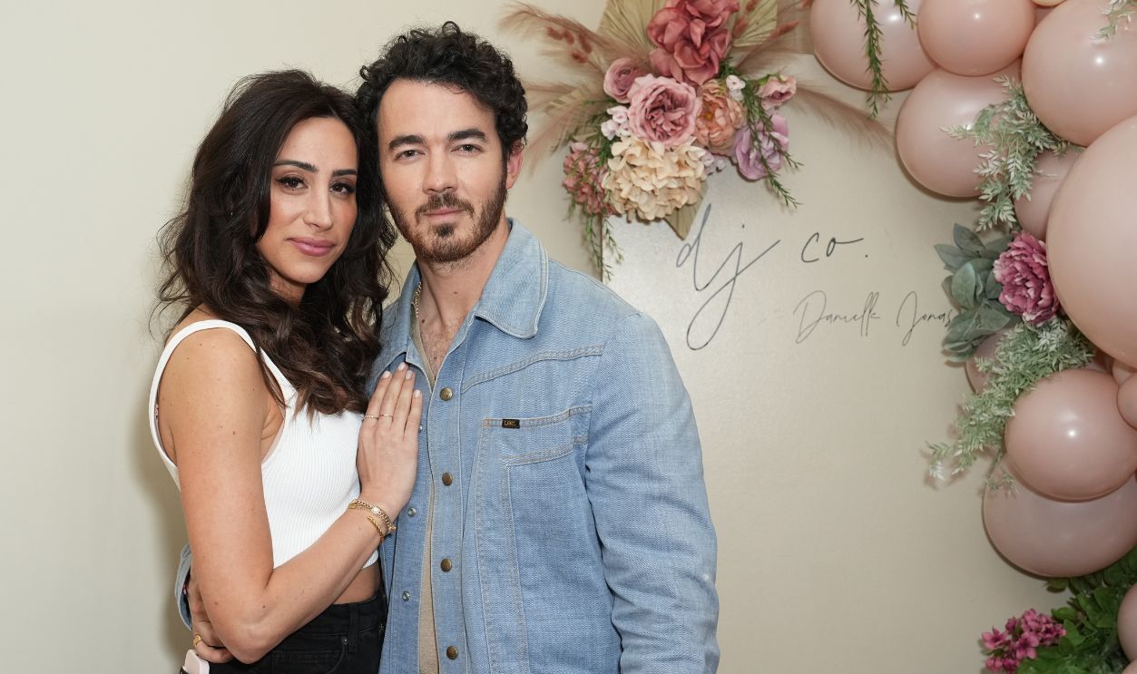 Danielle Jonas and Kevin Jonas attend Shop.Sip.Meet With Danielle Jonas at Sora Boutique on May 11, 2023 in New York City.
