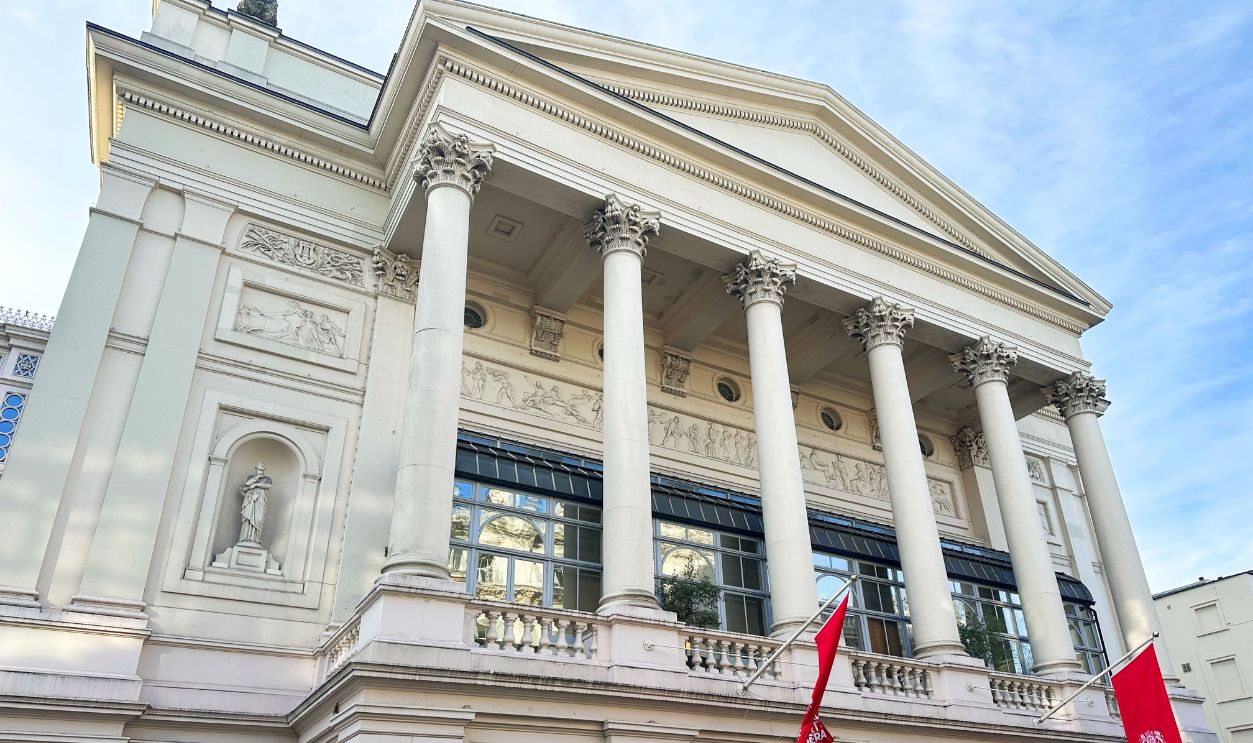 January 2025 Exterior view of the Royal Opera House in Covent Garden.