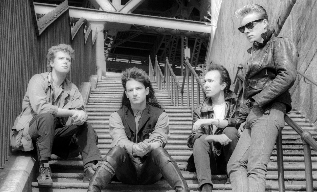 Rock and roll legend Bono of the group U2 poses for a portrait in December 1984 in Los Angeles, California.